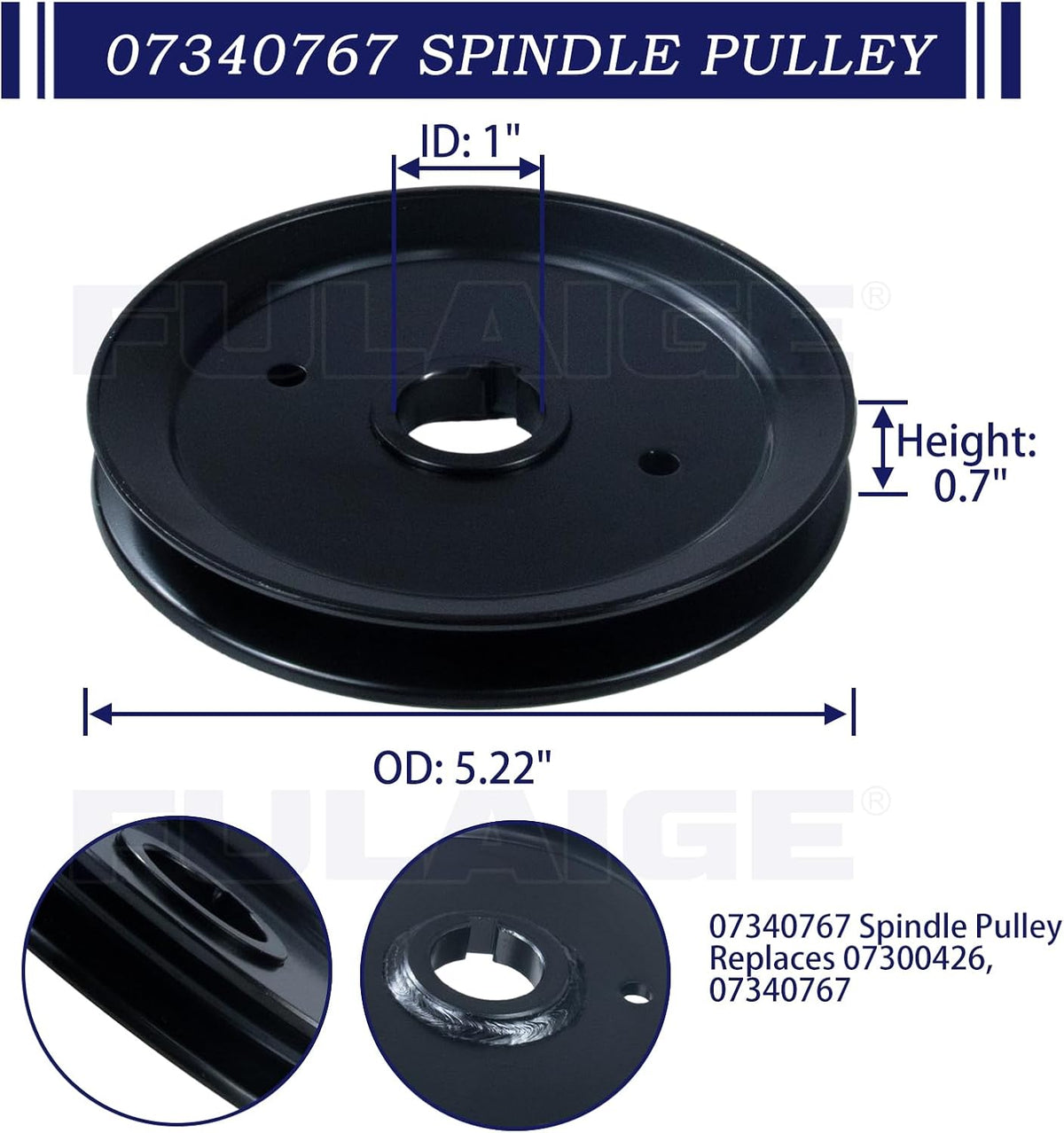 51510000 Spindle Assembly with 07340767 Pulley for Ariens Zoom XL54