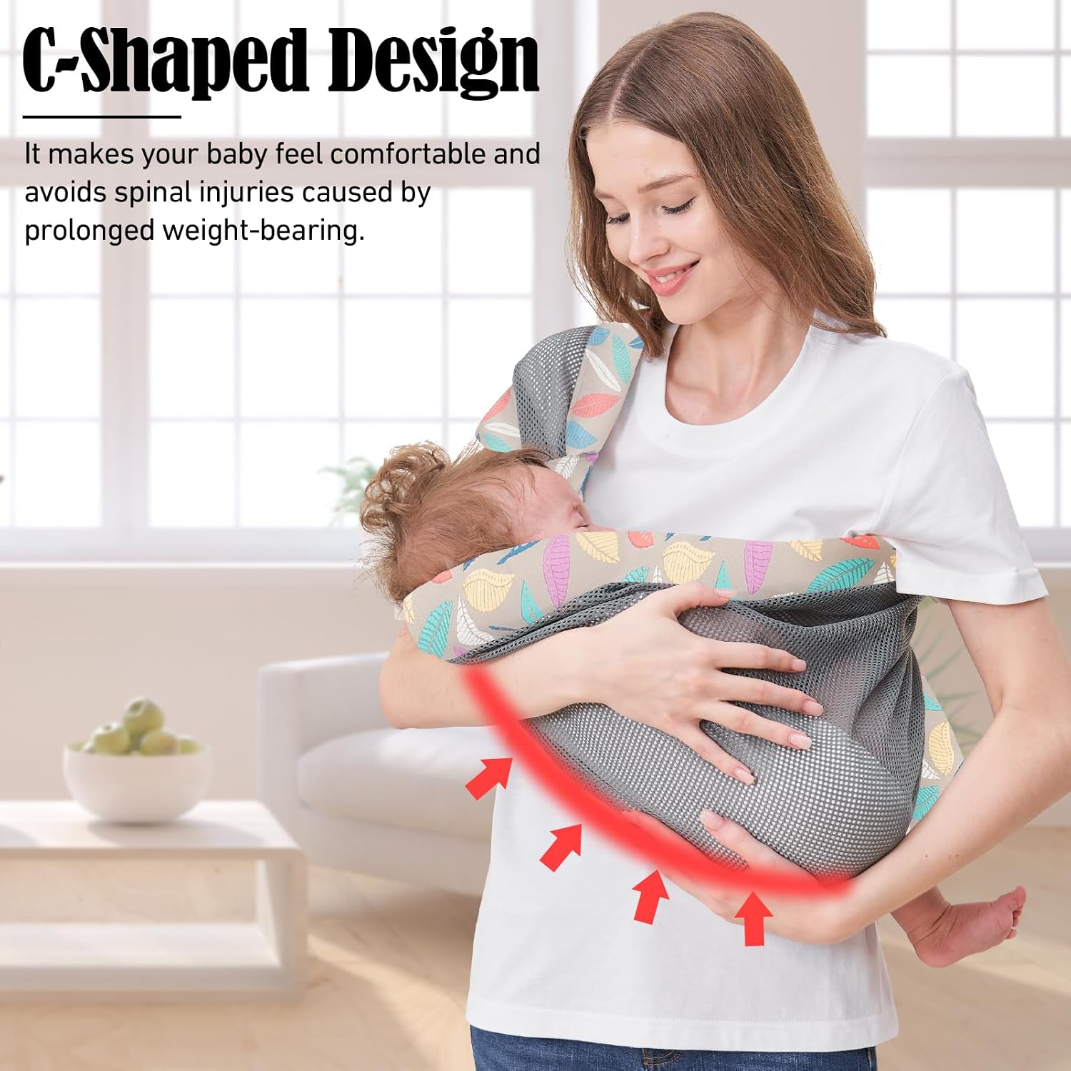 Baby Carrier Sling Toddler Holder Newborn Carriers Wrap Straps Blue | Ergonomic Portable Infant Carrier Wrap Sling