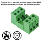 10PCS 3 Pin 5.08mm Pitch Pluggable PCB Angle Screw Terminal Block Plug Connector Socket Panel Mount DIY with 10Pcs 3Pin Phoenix Plug