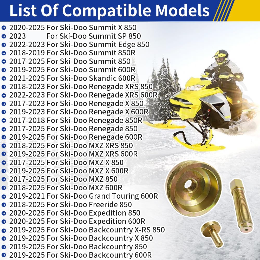 GOLKNHA Flywheel Puller Kit for Ski-Doo for Ski-Doo 850 ETEC 600R nowmobiles 2017-2021 OEM#529036403 529036434 Includes Essential Puller & Accessories