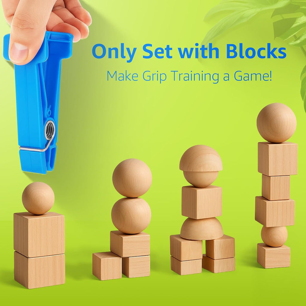 Finger Exerciser Set – 5 Resistance Clips for Hand Therapy, Grip Strength & Dexterity – Ideal Finger Strengthener for