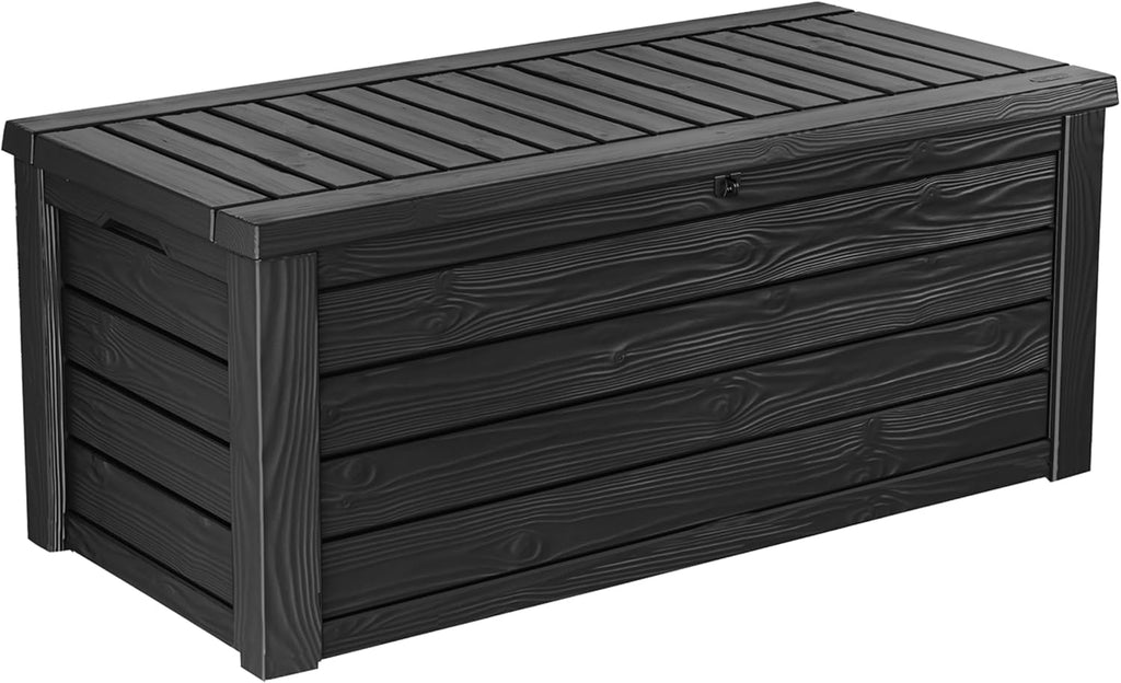 Westwood 150 Gal Outdoor Storage Box for Patio and Pool Accessories | Grey, Resin, Large, Weatherproof, Lockable