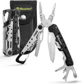 Lightweight Multitool Pliers, 11 in 1 Suspension Multi-Plier with Carabiner, Stainless Steel Portable Pocket Keychain