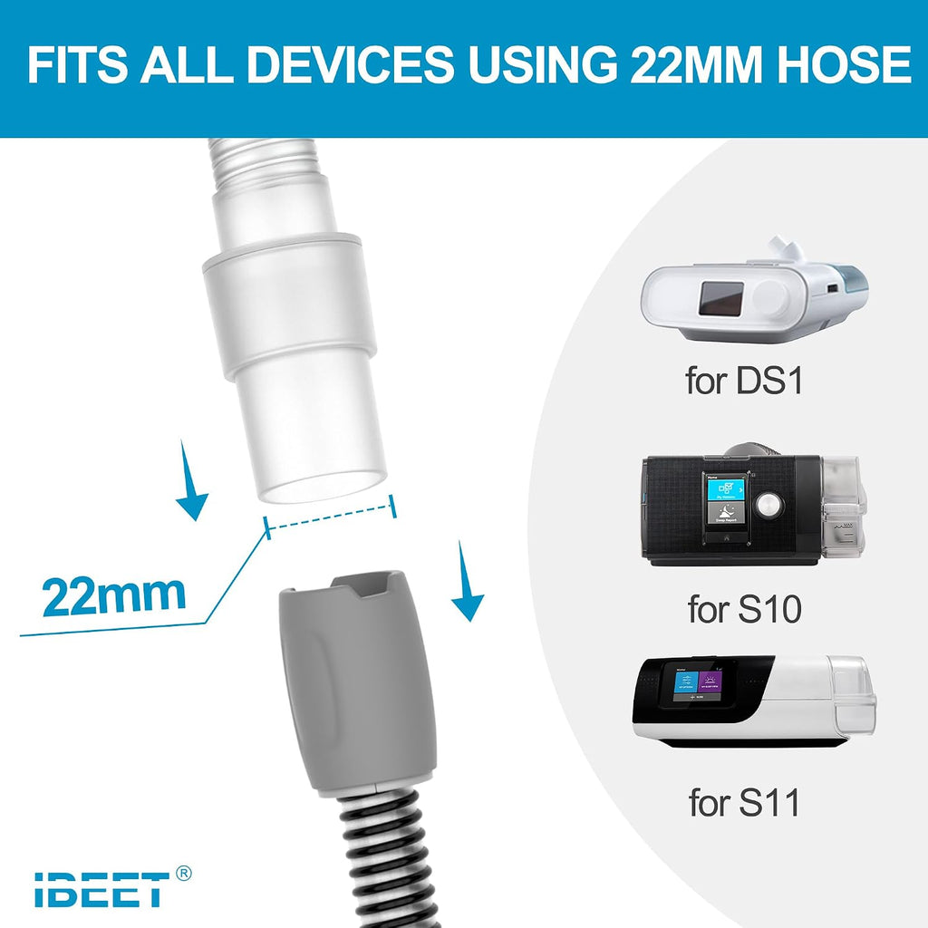 Replacement Tube Assembly for Wisp Nasal Mask, IBEET Short Tube for Wisp Connecting Hose, Replacement CPAP