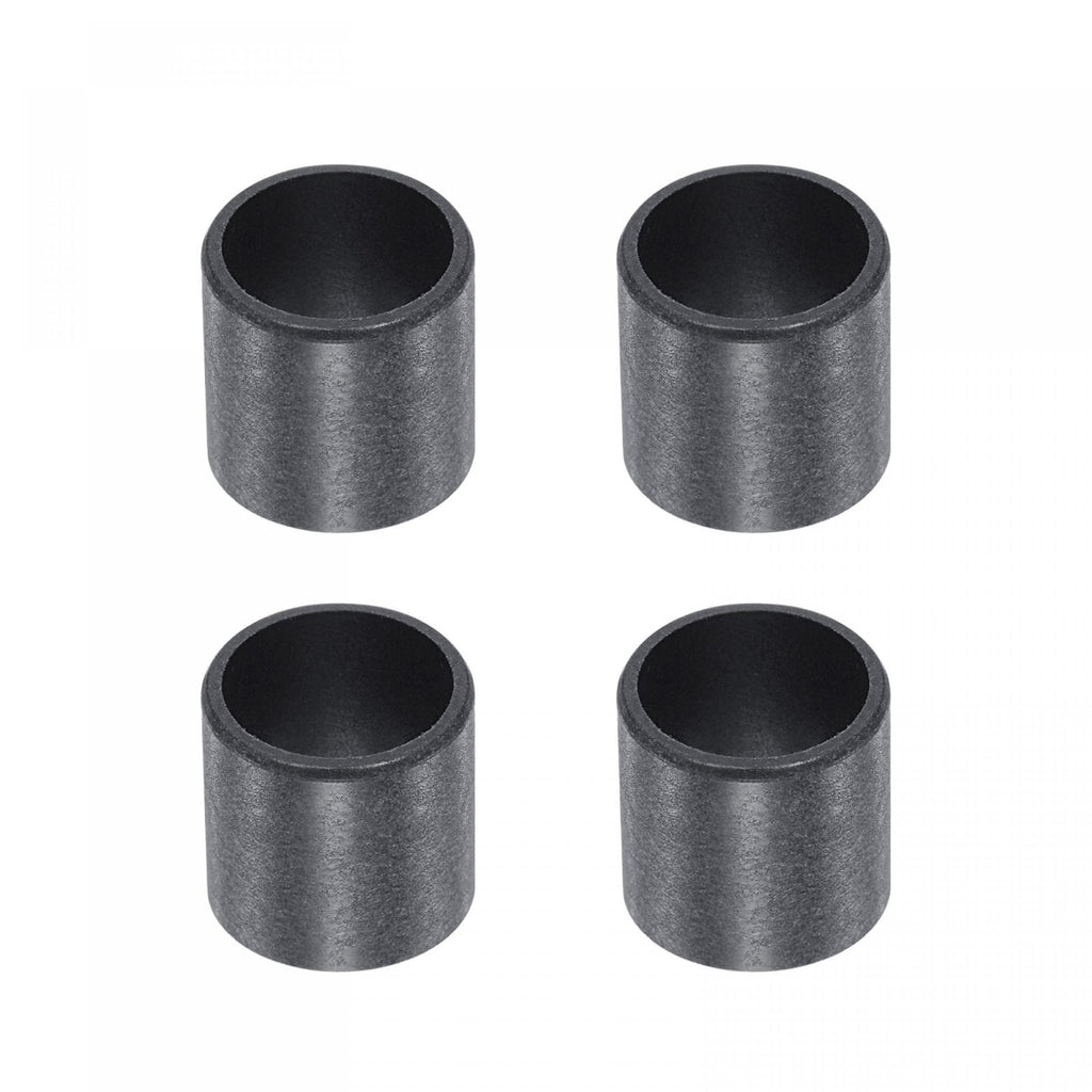 uxcell Sleeve Bearings 10mm Bore 12mm OD 10mm Length POM Wrapped Oilless Bushings Black 4pcs