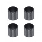 uxcell Sleeve Bearings 10mm Bore 12mm OD 10mm Length POM Wrapped Oilless Bushings Black 4pcs