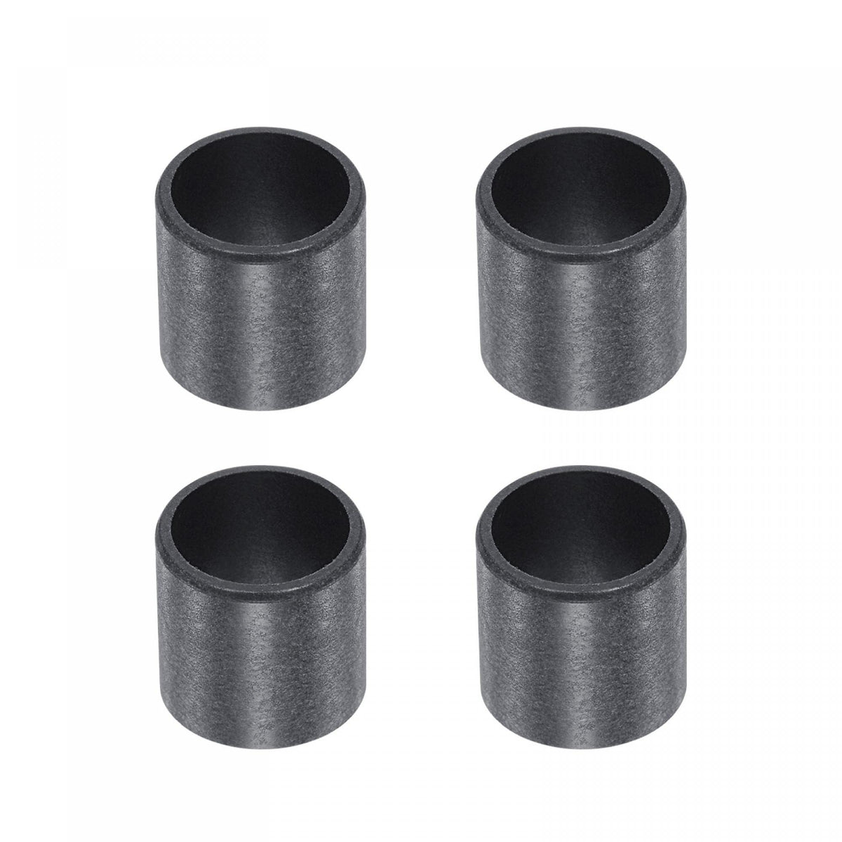 uxcell Sleeve Bearings 10mm Bore 12mm OD 10mm Length POM Wrapped Oilless Bushings Black 4pcs