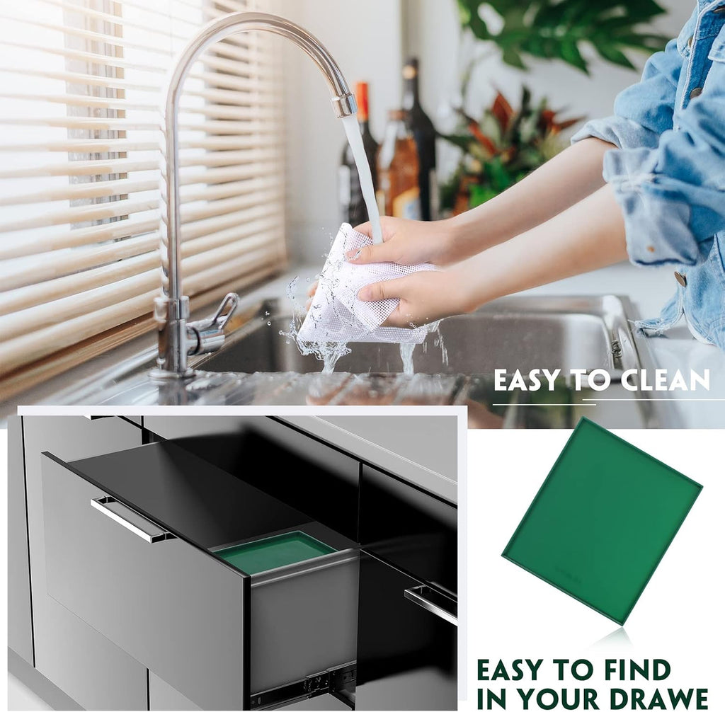 8 Pcs Silicone Dehydrator Sheets Trays with Edge and 10 Pcs Mesh Dehydrator Mats Non Stick Reusable Fruit Leather
