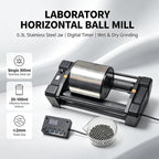 Desktop Ball Mill 0.3L Jar, Wet/Dry Lab Grinder with Digital Timer,Single