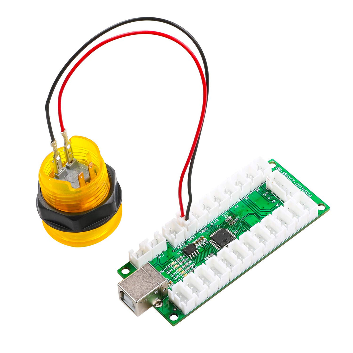 20 Pcs/Lot Zero Delay USB Encoder Jumper Wires Terminals Size 0.110 (2.8mm) Compatible with SANWA Arcade Buttons