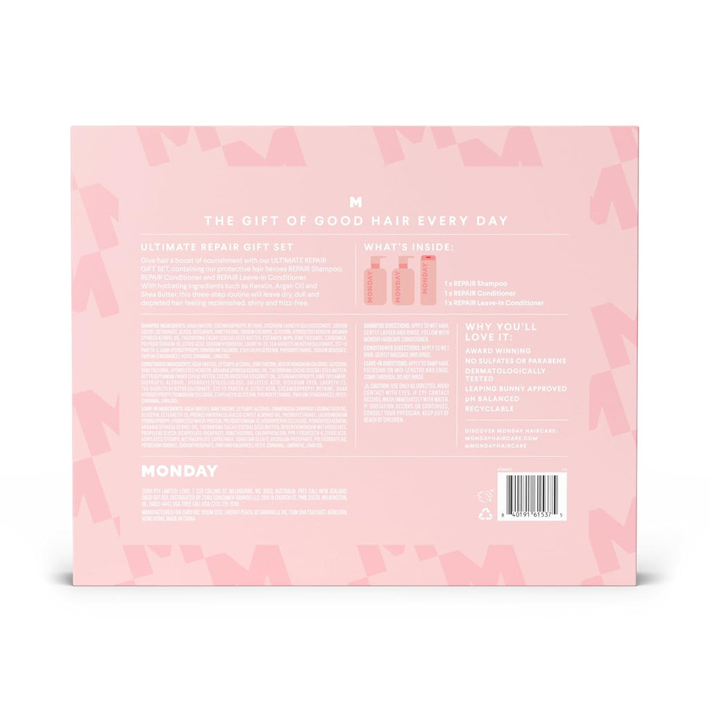 Ultimate Repair Gift Set with REPAIR Shampoo, REPAIR Conditioner and REPAIR Leave-In