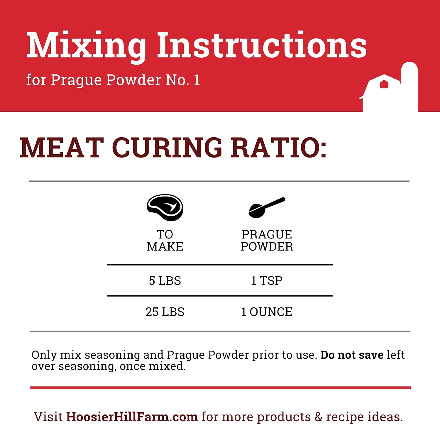 Meat Lover's Bundle, Prague Powder No. 1 Pink Curing Salt 1LB (Pack of 1), Hickory Smoke Powder 8oz (Pack of 1)