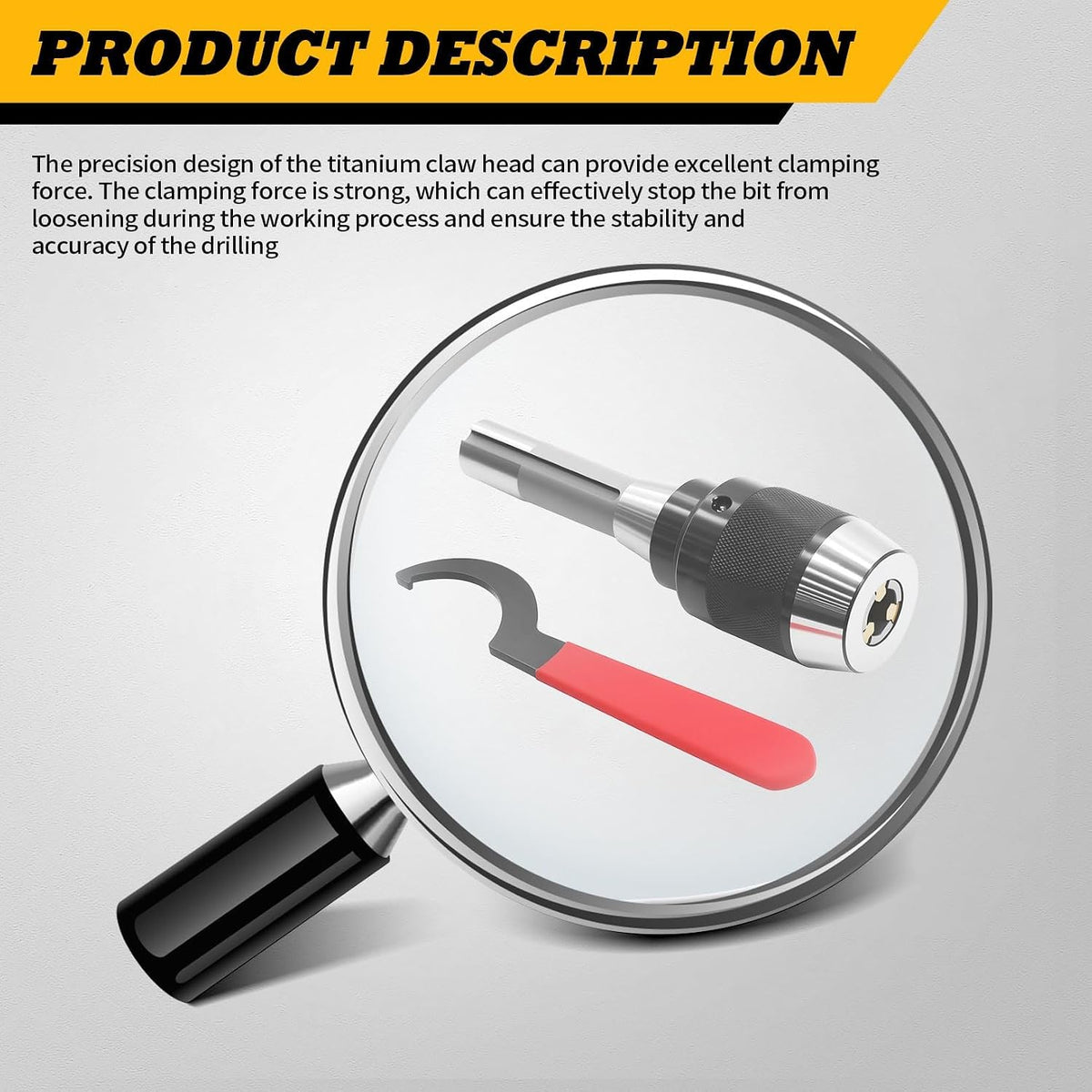 1/8"-5/8" Special Heavy Duty Keyless Drill Chuck with R8 Shank