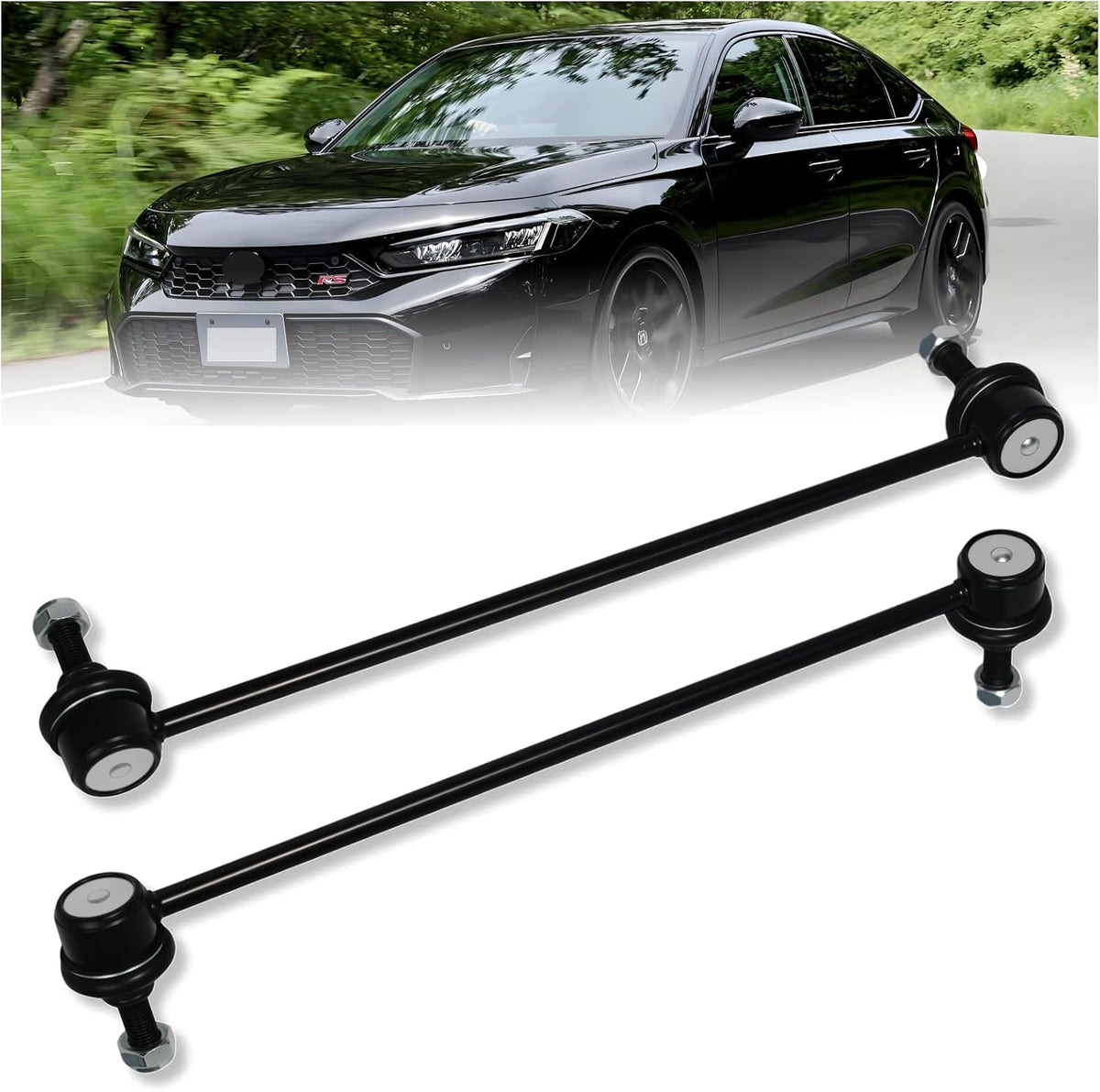 2Pcs K750604 K750605 Front Stabilizer Sway Bar Link Compatible with Acura 2013-2022 ILX, Compatible with Honda Civic 2012 2013 2014 2015