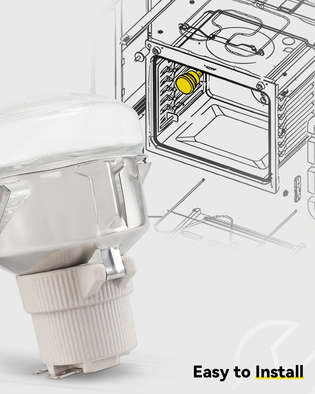 DG97-00083A Range Oven Light with Cover Fit for Samsung Gas/Electric Range