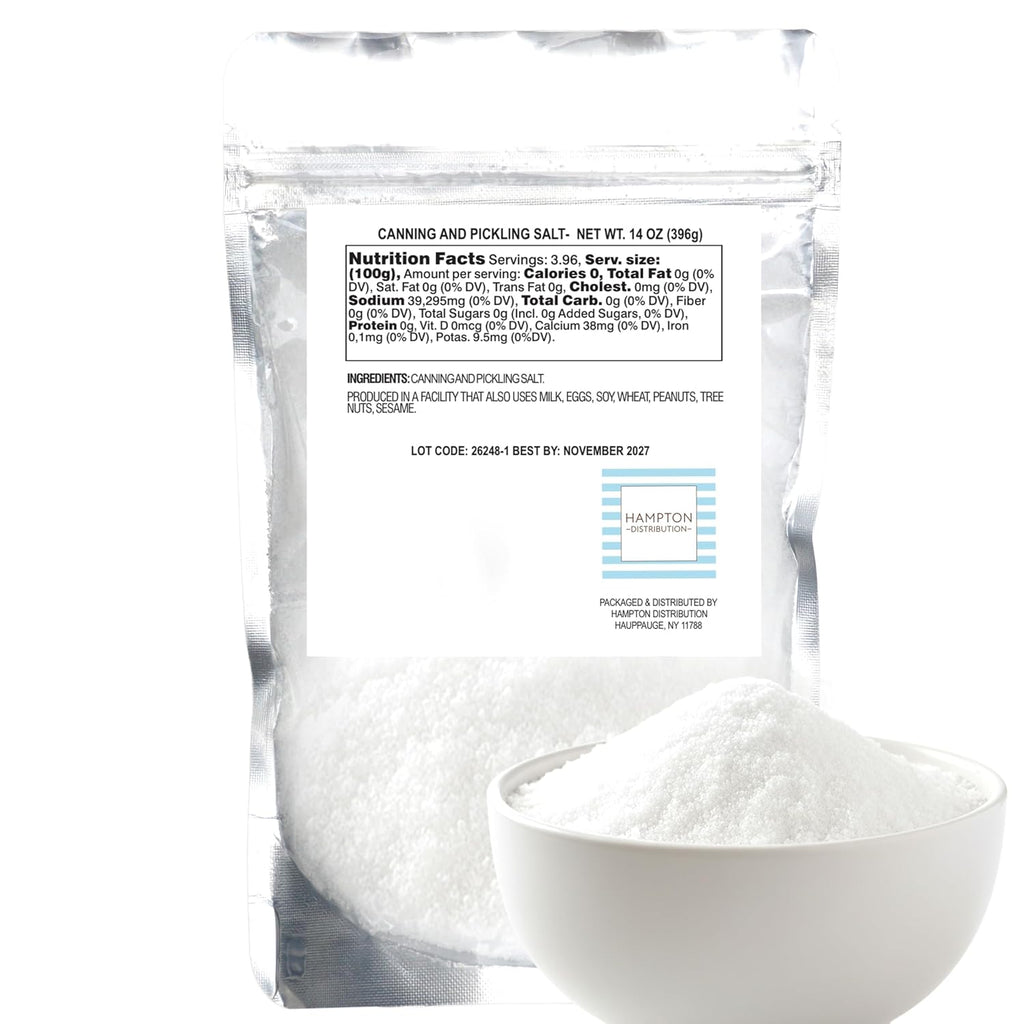 Canning and Pickling Salt, 14 Ounce Resealable Bag, Hampton Distribution