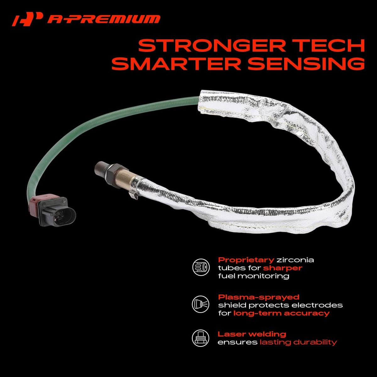 A-Premium Upstream Left O2 Oxygen Sensor Compatible with Ford, Lincoln