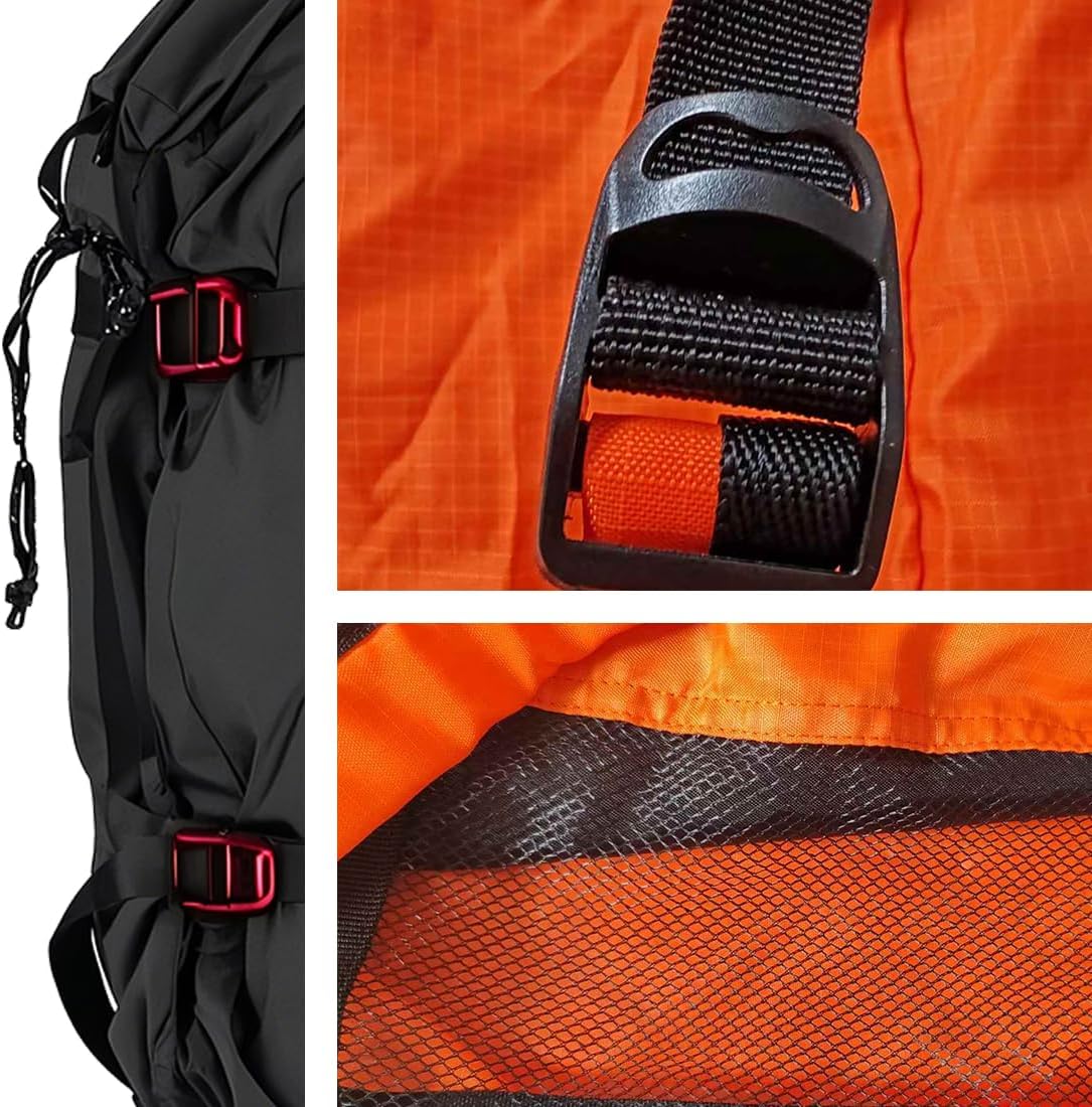Rock Climbing Rope Bag, Foldable, Adjustable Straps