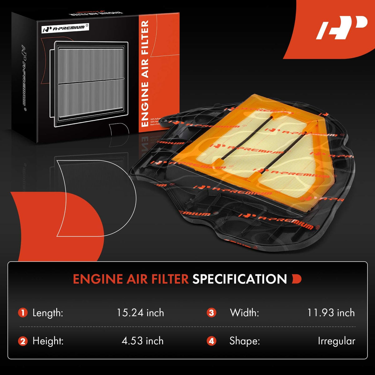 A-Premium Right Engine Air Filter Compatible with BMW & Alpina