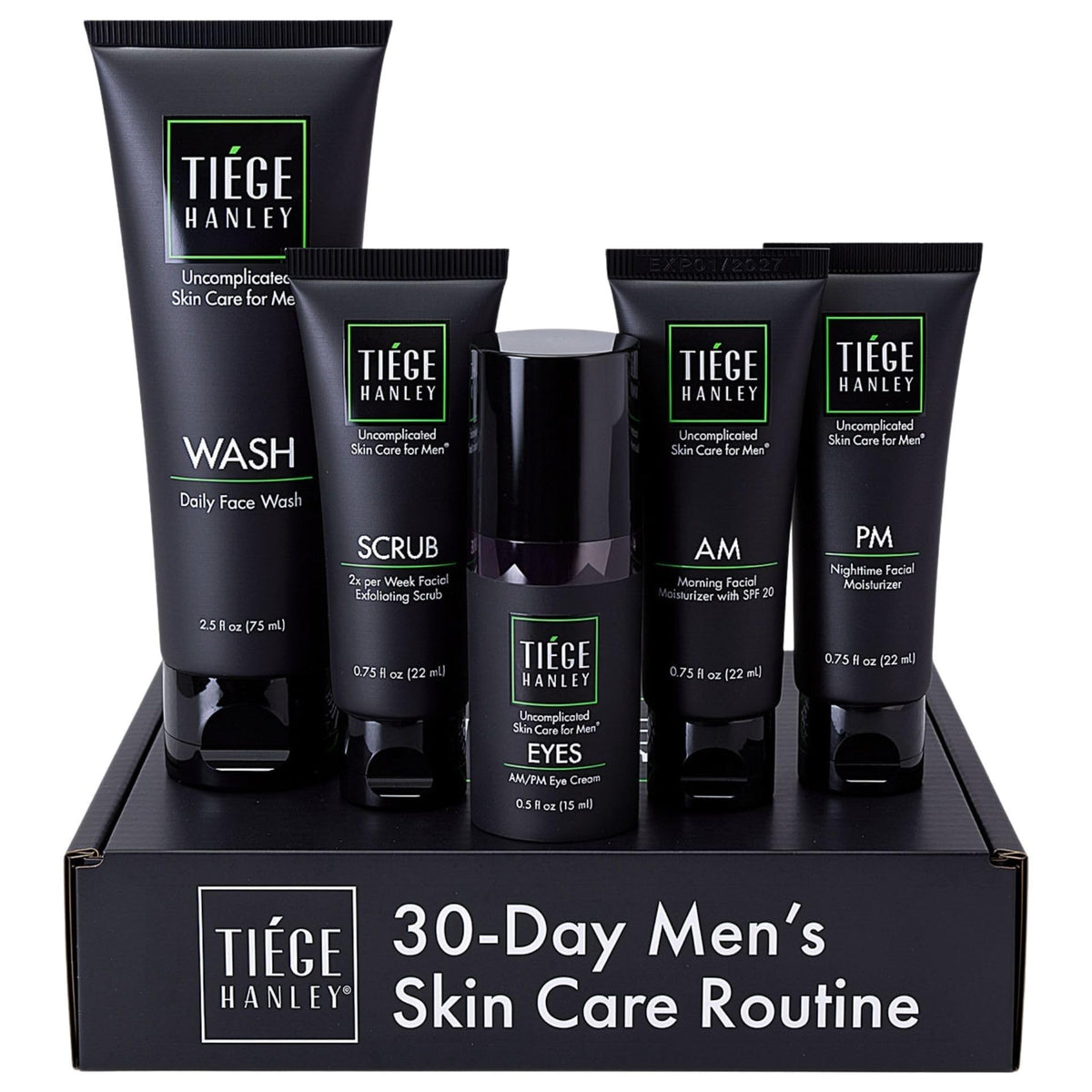 Advanced Men's Skin Care Set, 30-Day, 5 Piece Kit