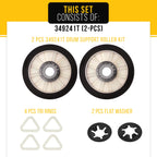 Dryer Drum Rollers for Kenmore 110.60202990 (2-Pack)
