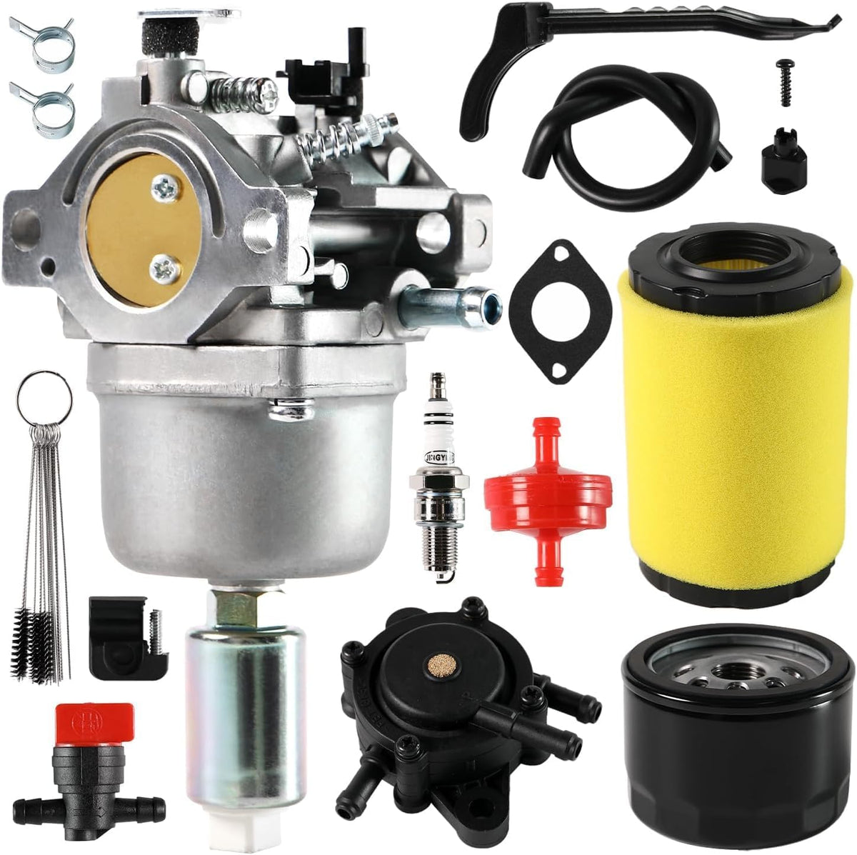 Carburetor Compatible with John Deere D100 D105 D110 LA115 LA125 LA105 LA110 JS40 L1742 1742HS S17 Lawn Tractor Replace 697203 594593 17hp 19hp 21hp Nikki Carb