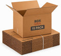 Medium Moving Boxes 18"L x 14"W x 12"H 15-Pack - Corrugated Cardboard Box for Shipping, Mailing, Packing, Packaging