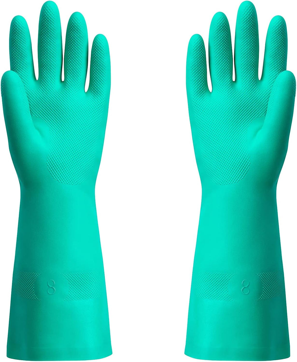 Chemical Resistant Nitrile Gloves, Resist Household Acid, Alkali, Solvent and Oil, Latex Rubber Free, 1 Pair Medium