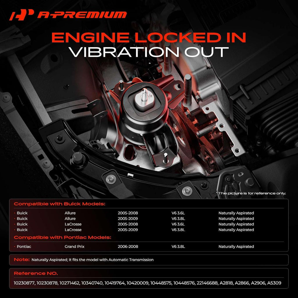 A-Premium Engine Motor and Transmission Mount Kit, with Torque Strut Mount