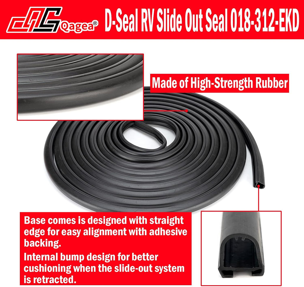 RV Slide Out Seal Base & D-Seal Wiper | 018-312-EKD & 018-341 EK