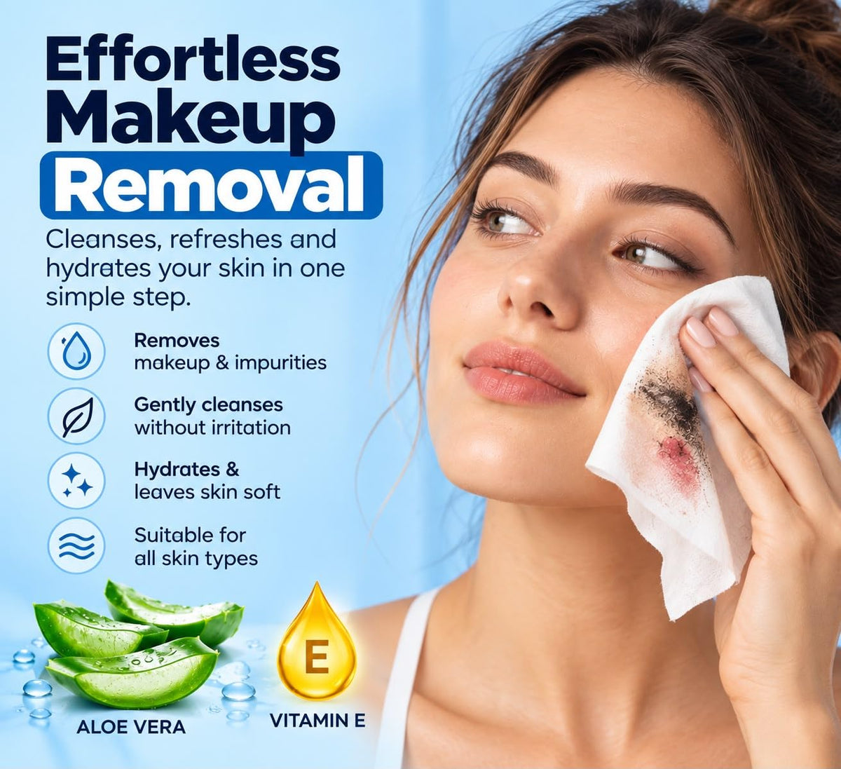 Makeup Removal Wipes 300 Wipes 6 Pack