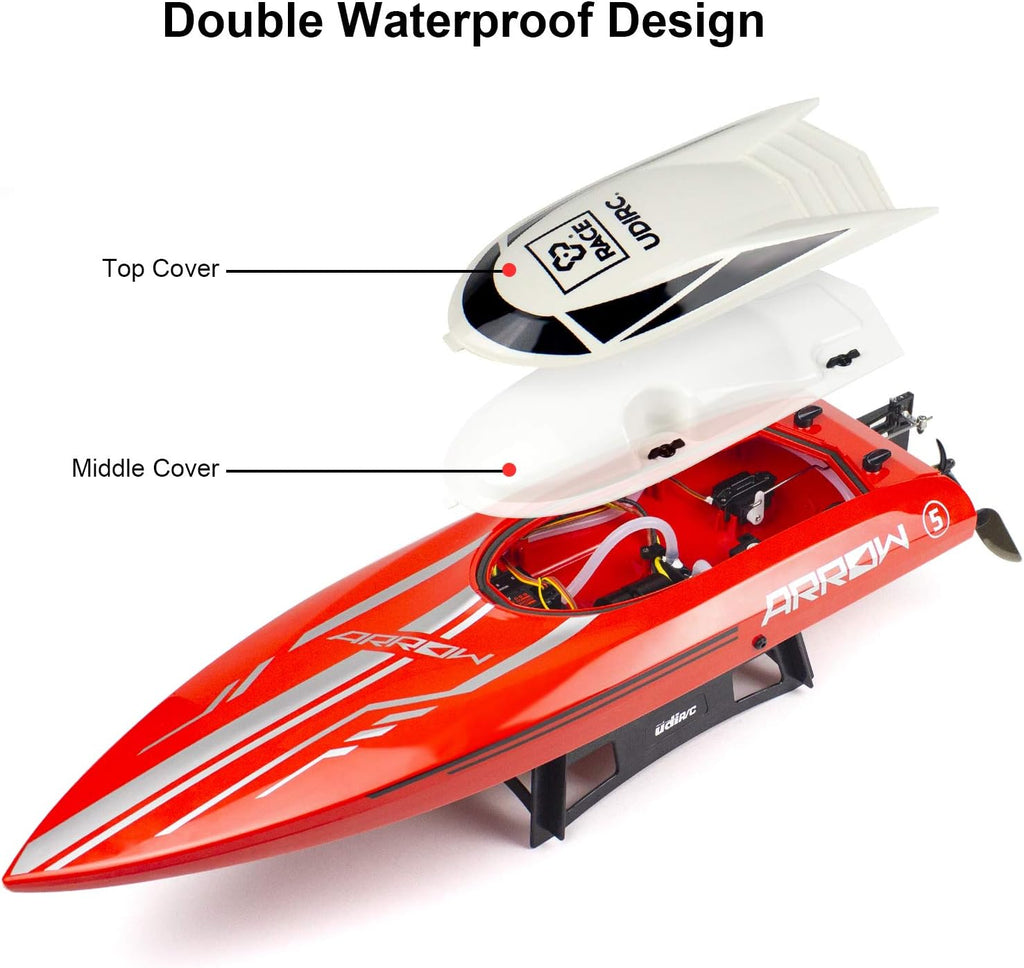 25" Brushless RC Boat 30 MPH High Speed Large Racing Remote Control Boat | Brushless Motor, Capsize Recovery