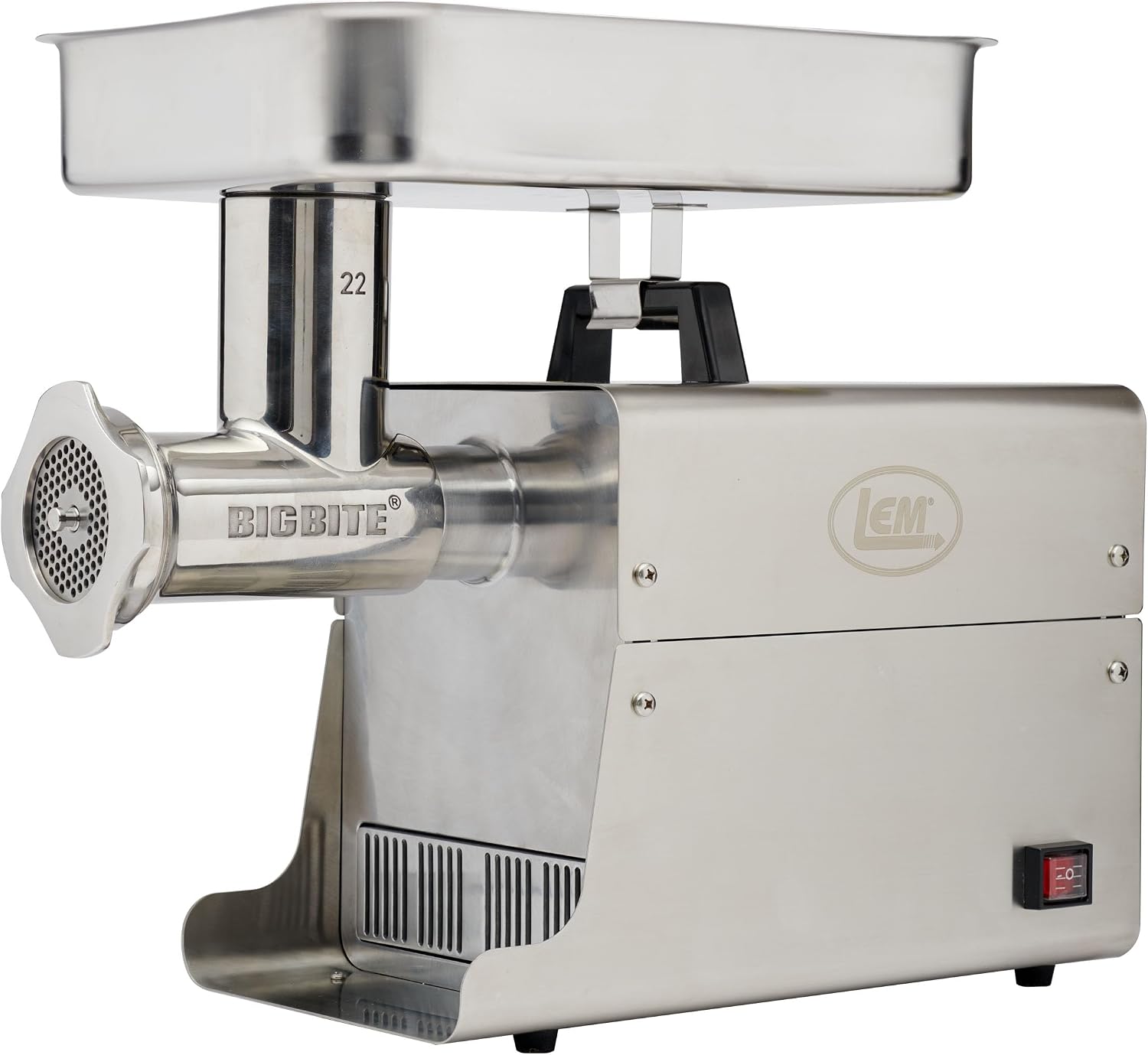 Products BigBite #22 Meat Grinder, 1.0 HP Commercial-Quality Stainless Steel Electric Meat Grinder for Home Use