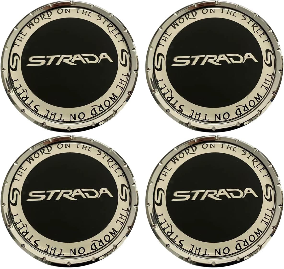 C-STRA-2 Strada Chrome Wheel Center Cap 4PCS