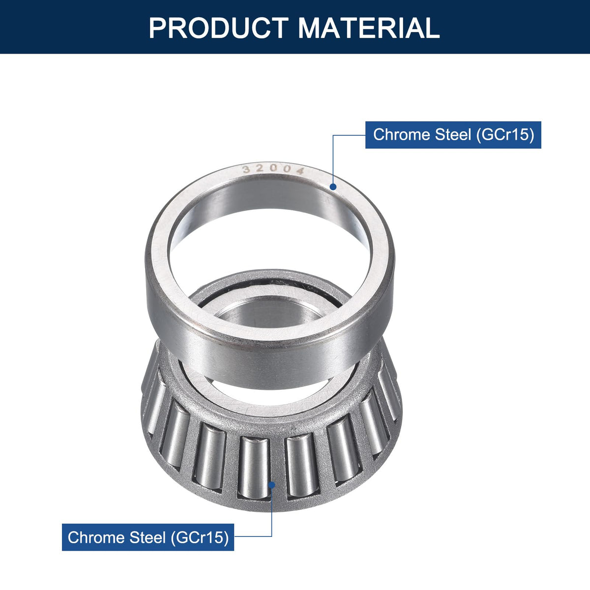 HIPicco 2 Pack 32004 Tapered Roller Bearing Cone and Cup Set