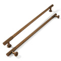 12 Inch Hole Center 2 Pack Antique Brass Heavy Duty Solid Vintage Brass Cabinet Pulls, Kitchen Drawer Handles