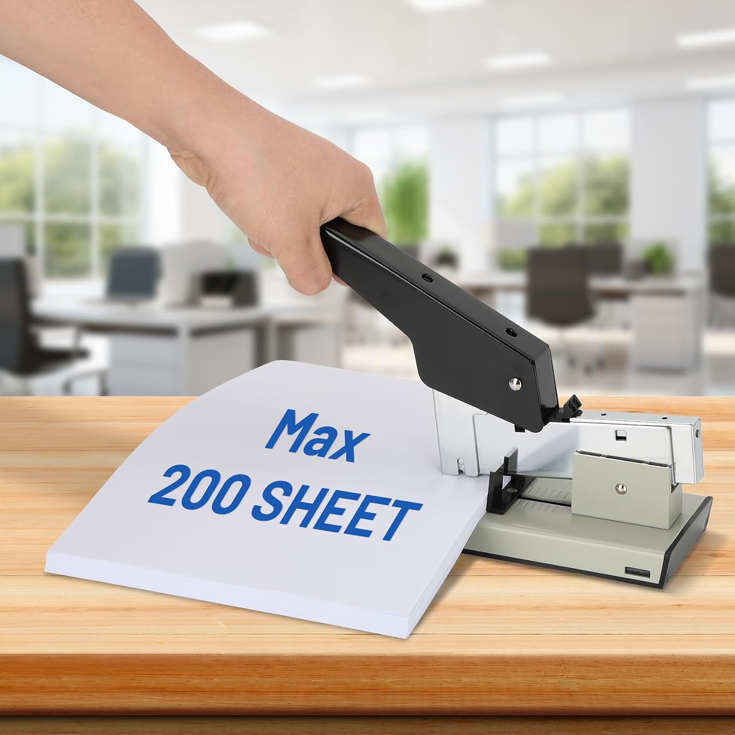 Heavy Duty Stapler,30-210 Sheet Capacity Office Stapler,Effortless Desk Stapler with 4000 Heavy Duty