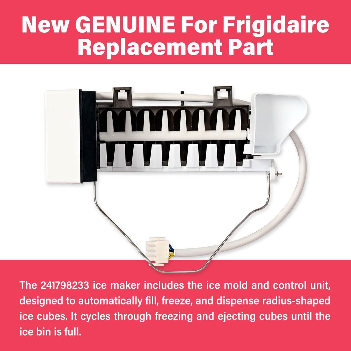 241798233 Refrigerator Freezer Ice Maker Fits for Frigidaire Electrolux
