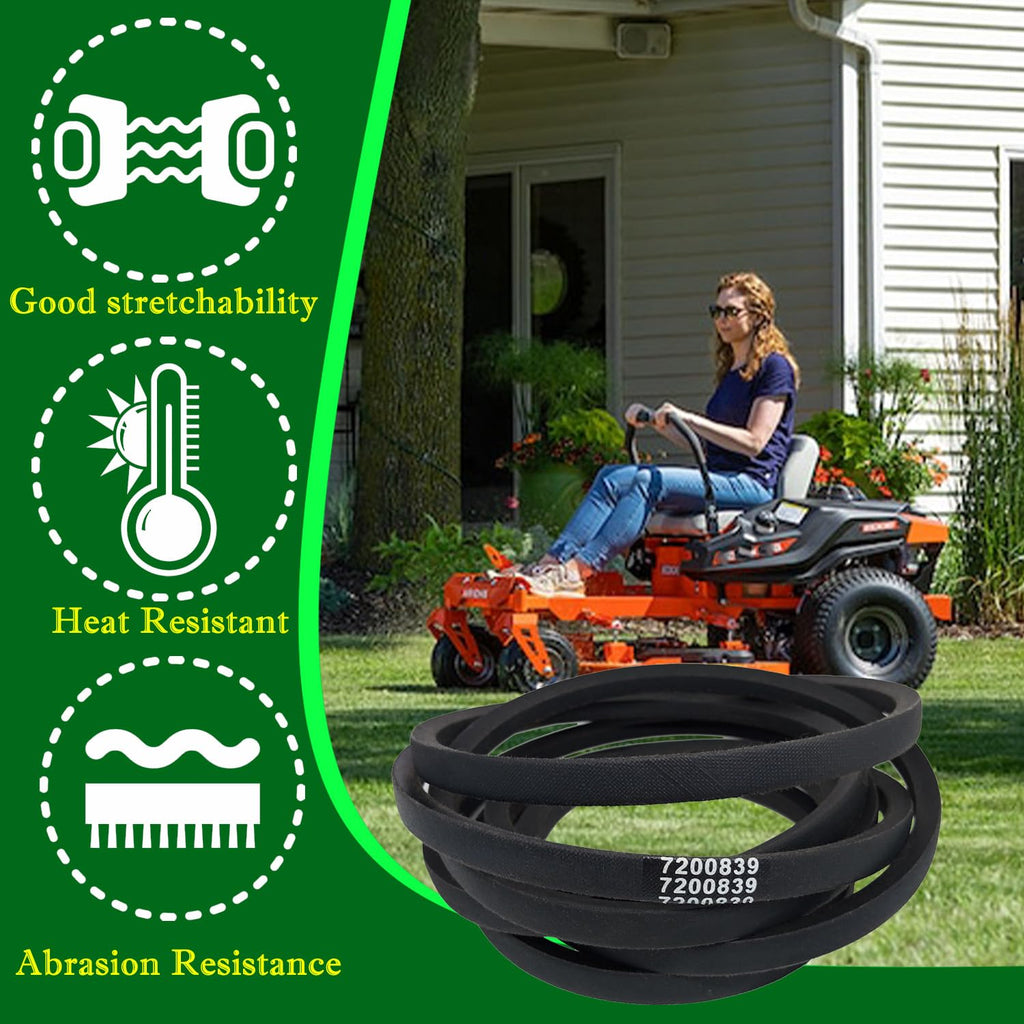 7200839 Deck Belt 1/2x143.6 inches fits for 915254 Ariens Edge 52" Zero-Turn Mower
