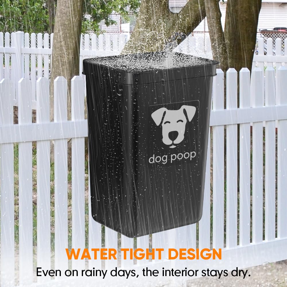 Dog Poop Trash Can Outside 3.1 Gallon