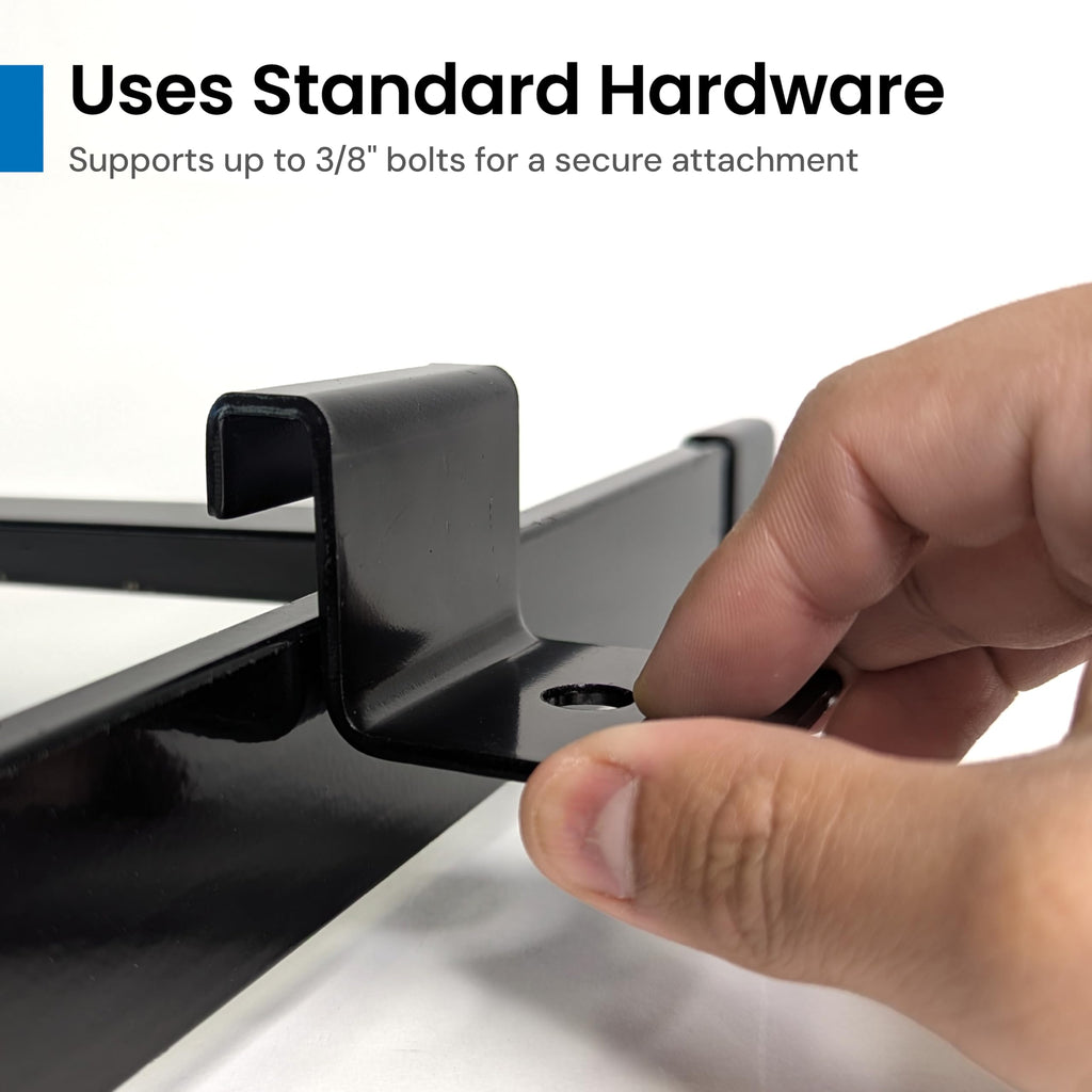 Ladder Rack Cable Runway Wall Bracket, Black, 2-Pack