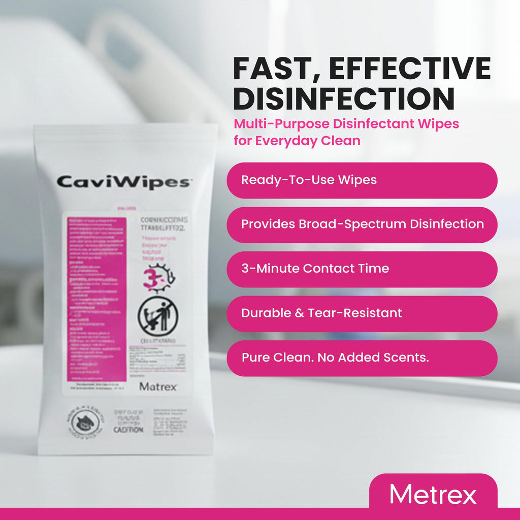 CaviWipes Flat-Pack Disinfecting Wipes, 45 Ct, Single Pack