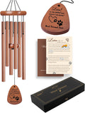 Pet Memorial Gifts for Dogs, 28" Pet Memorial Sympathy Wind Chimes