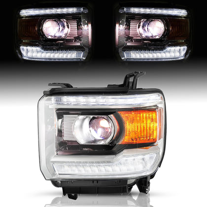w/LED DRL for 2014-2018 GMC Sierra 1500 Headlight Assembly