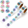 Thank You Stickers 1000pcs, 1 Inch Holographic Round Thank You Stickers
