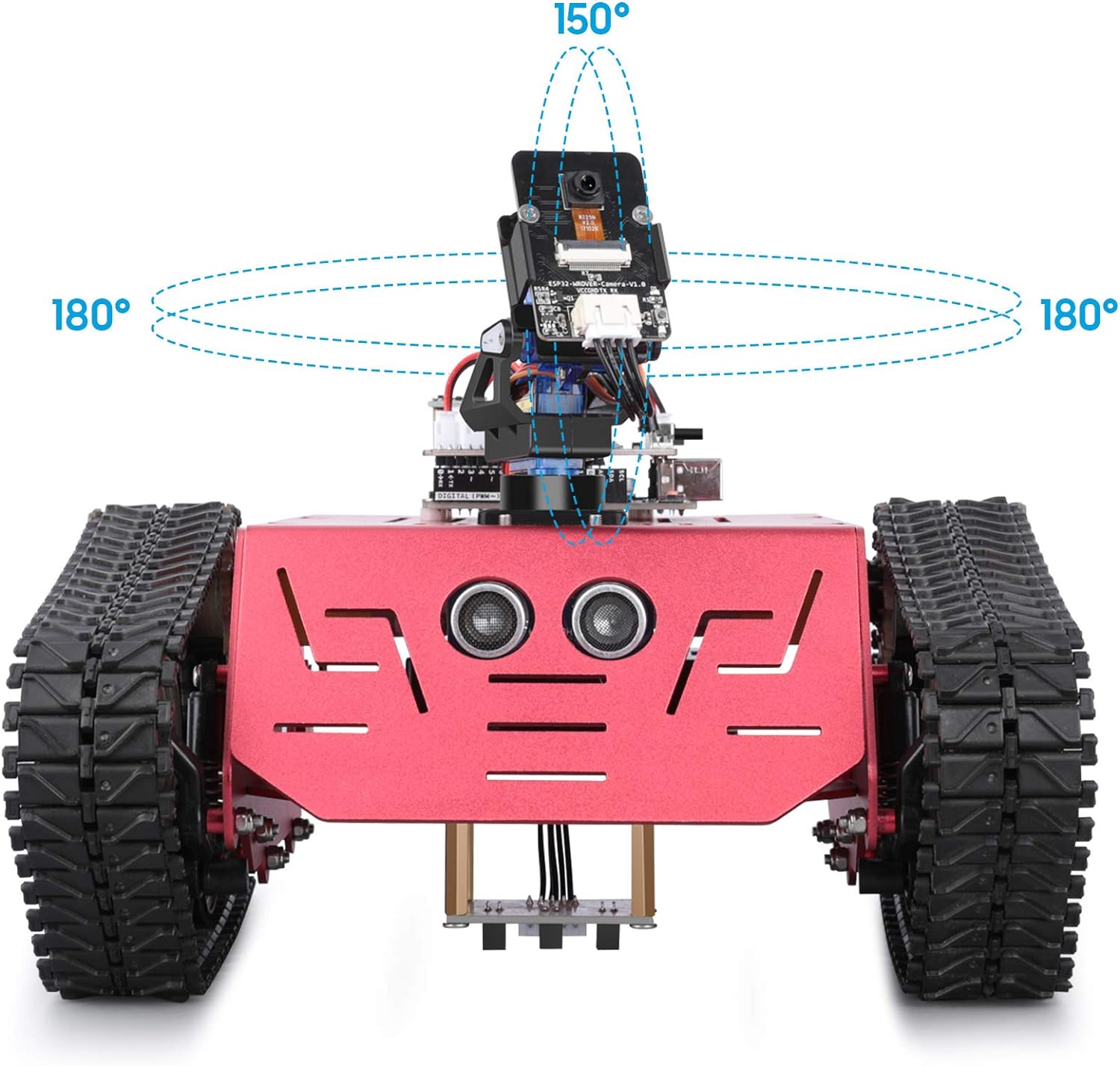 ELEGOO Conqueror Robot Tank Kit with UNO R3, Compatible with Arduino | WiFi FPV Camera, Obstacle Avoidance, Line