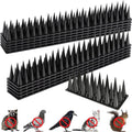 Bird Spikes, 20 Pack Outdoor Cat Squirrel Raccoon Pigeon Cat Animal Deterrent Spikes for Outside Anti Bird Defender