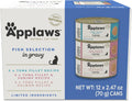 Fish Variety in Gravy Wet Cat Food, 3-Flavor 12-Pack 2.47 oz Cans