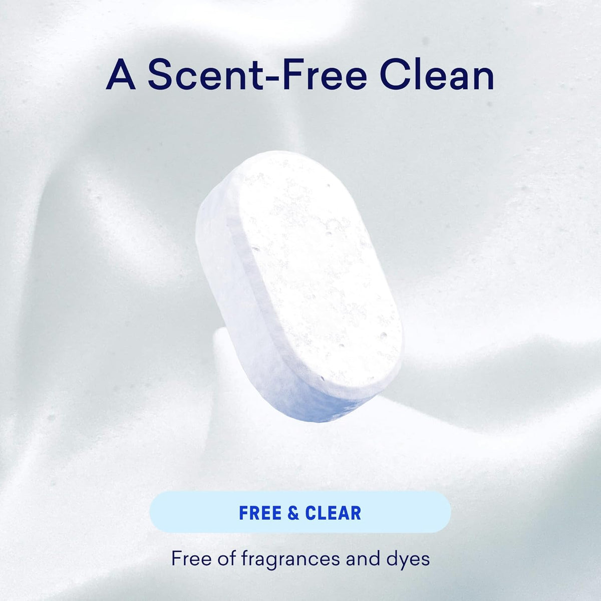 100% Plastic-Free Dishwasher Detergent Tablets 120ct, Free & Clear