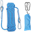 10mm/12mm (32FT/64FT) Climbing Rope, Outdoor Static Rock Climbing Rope, Tree Climbing Rappelling Rope, Escape Nylon